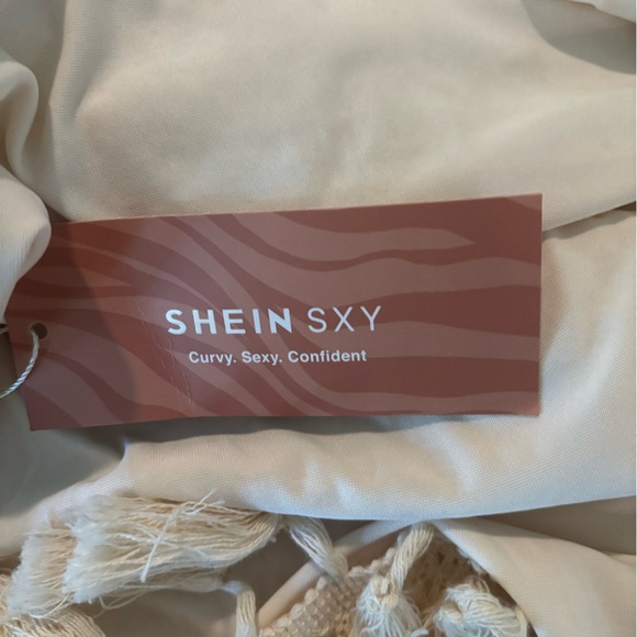 SHEIN SKY One Shoulder Fringe Dress NWT - Picture 3 of 3